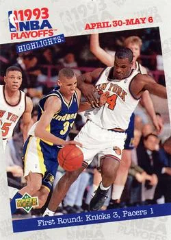 1993-94 Upper Deck Reggie Miller / Charles Oakley / Doc Rivers Variant #178 card image