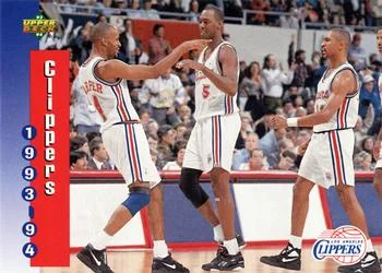 1993-94 Upper Deck Ron Harper / Mark Jackson / Danny Manning Variant #221 card image