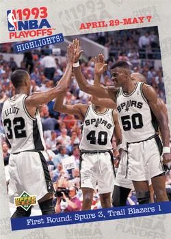 1993-94 Upper Deck Sean Elliott / David Robinson Variant #183 card image