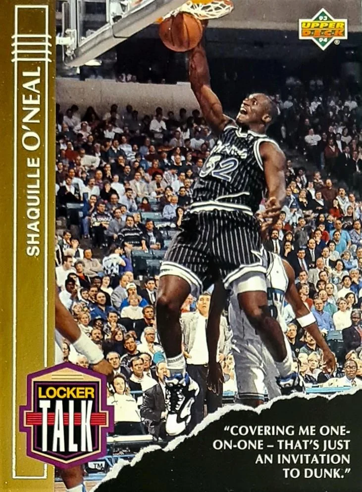1993-94 Upper Deck Shaquille O'Neal Locker Talk #LT3 card image