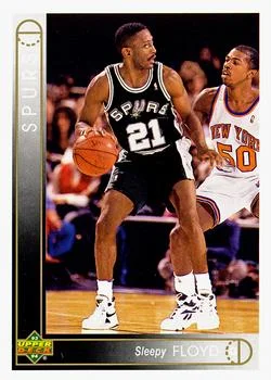 1993-94 Upper Deck Sleepy Floyd Variant #302 card image