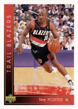 1993-94 Upper Deck Terry Porter Variant #105 card image