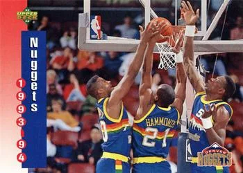 1993-94 Upper Deck Tom Hammonds / Marcus Liberty / Dikembe Mutombo Variant #216 card image