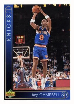 1993-94 Upper Deck Tony Campbell Variant #136 card image