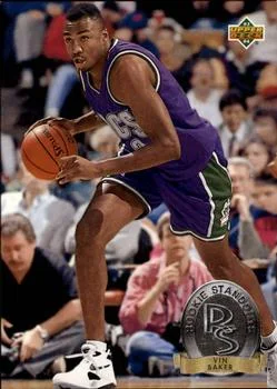 1993-94 Upper Deck Vin Baker Rookie Standouts #RS19 card image