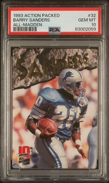 1993 Action Packed All-Madden All-Madden Barry Sanders #32 card image