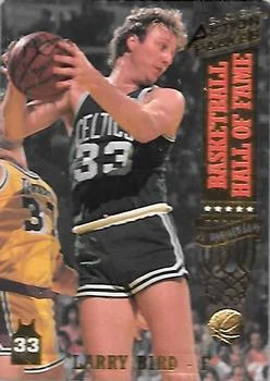 1993 Action Packed Hall of Fame Larry Bird "A Celtics Tradition" 24K Gold #20G card image