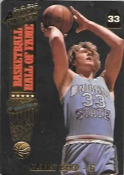 1993 Action Packed Hall of Fame Larry Bird "Hometown Hero" 24K Gold #18G card image