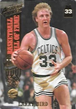 1993 Action Packed Hall of Fame Larry Bird "Larry The Legend" 24K Gold #21G card image