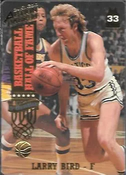 1993 Action Packed Hall of Fame Larry Bird "Larry's MVPs" 24K Gold #19G card image