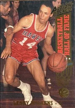 1993 Action Packed Hall of Fame Lenny Wilkens 24K Gold #41G card image