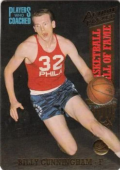1993 Action Packed Hall of Fame Billy Cunningham PWC #81 card image