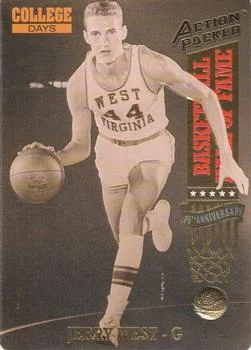 1993 Action Packed Hall of Fame Jerry West CD #77 card image