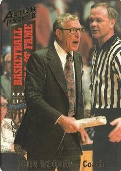 1993 Action Packed Hall of Fame John Wooden CO #12 card image