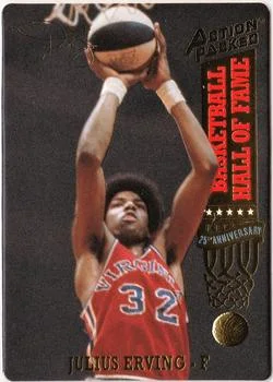 1993 Action Packed Hall of Fame Julius Erving The Virginia Squires #70 card image