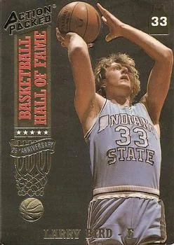 1993 Action Packed Hall of Fame Larry Bird "Hometown Hero" #18 card image