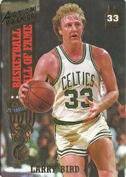 1993 Action Packed Hall of Fame Larry Bird "Larry The Legend" #21 card image