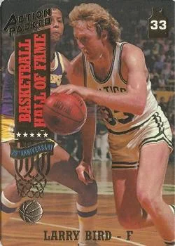 1993 Action Packed Hall of Fame Larry Bird "Larry's MVPs" #19 card image