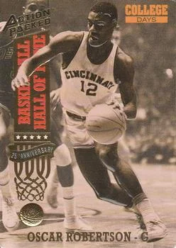 1993 Action Packed Hall of Fame Oscar Robertson CD #78 card image