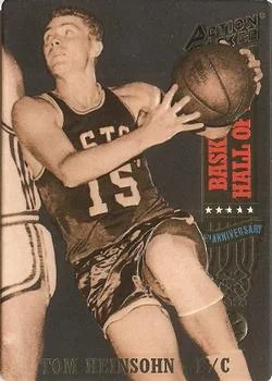 1993 Action Packed Hall of Fame Tom Heinsohn #29 card image