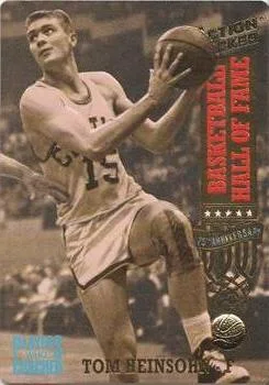 1993 Action Packed Hall of Fame Tom Heinsohn PWC #80 card image