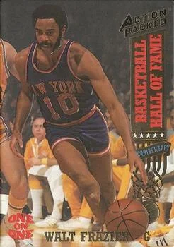 1993 Action Packed Hall of Fame Walt Frazier #1 card image