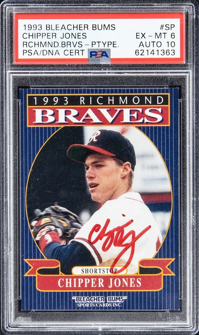 1993 Bleacher Bums Richmond Braves Prototype Chipper Jones #SP card image