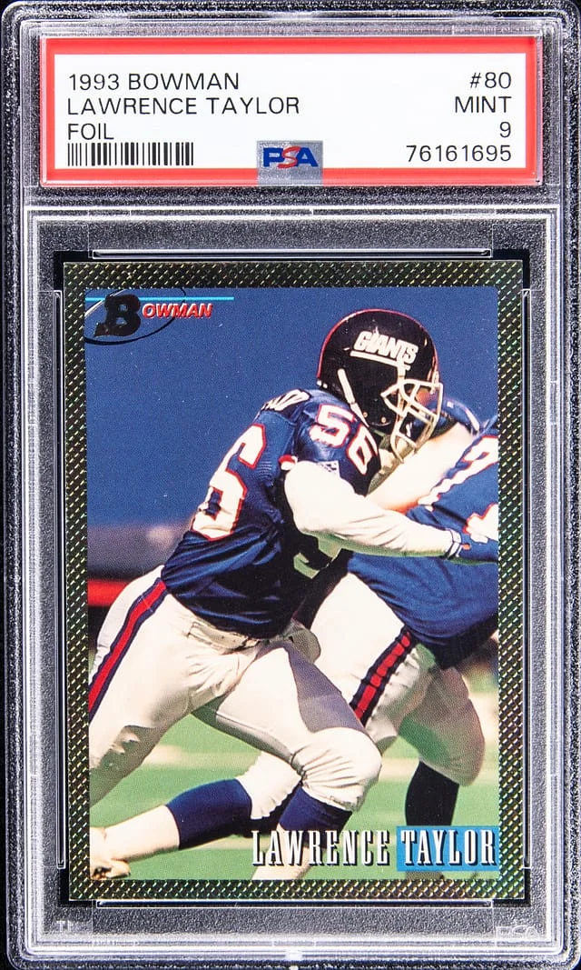 1993 Bowman Lawrence Taylor Foil #80 card image
