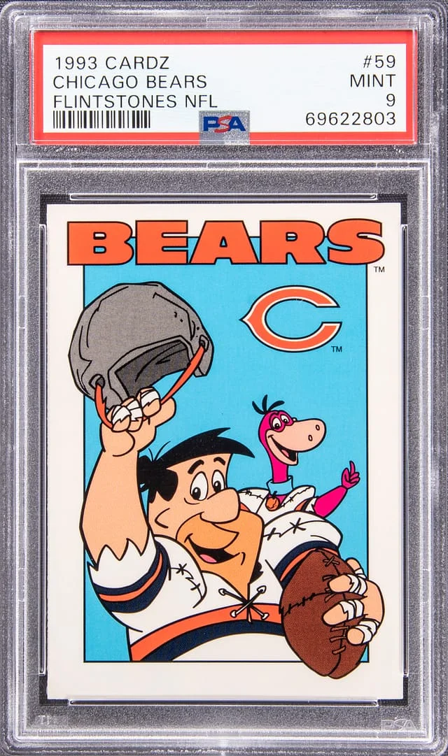 1993 Cardz Flintstones NFL Chicago Bears #59 card image
