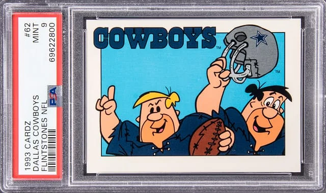 1993 Cardz Flintstones NFL Dallas Cowboys #62 card image