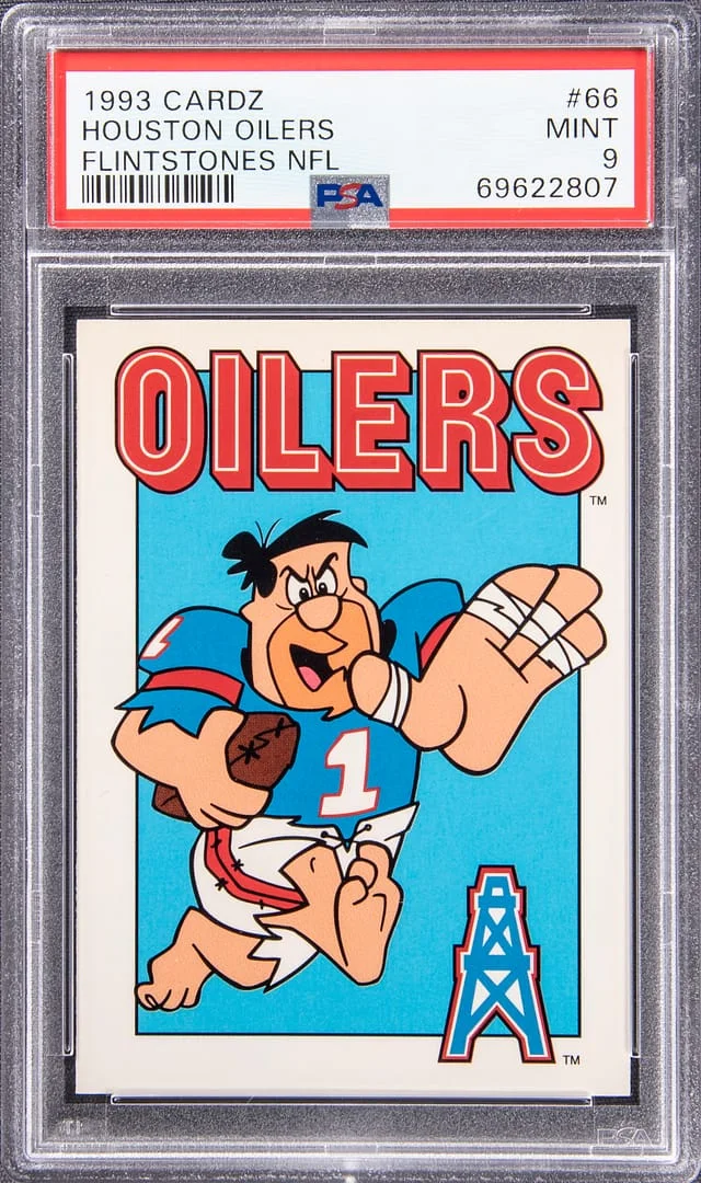 1993 Cardz Flintstones NFL Houston Oilers #66 card image