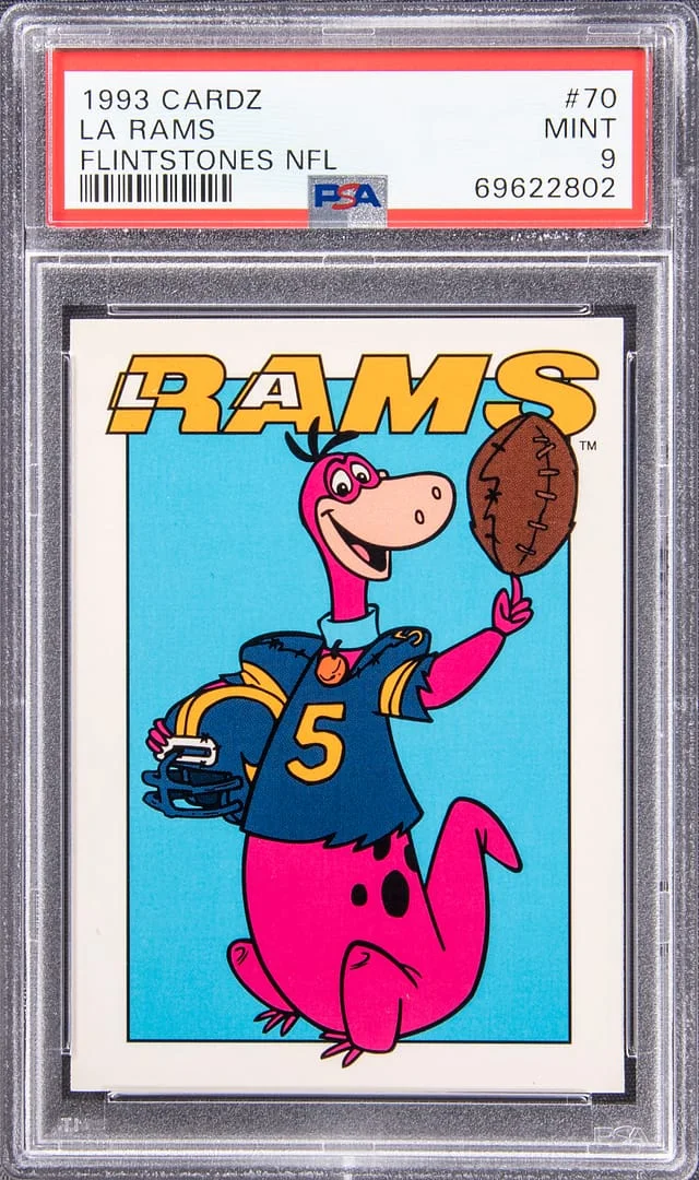 1993 Cardz Flintstones NFL LA Rams #70 card image