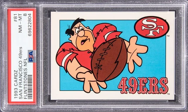 1993 Cardz Flintstones NFL San Francisco 49ers #81 card image