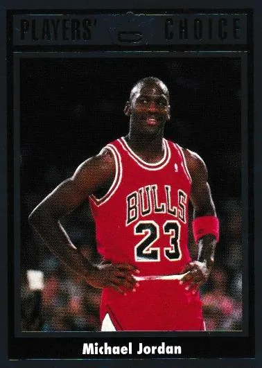 1993 Cartwrights Players Choice Michael Jordan #7 card image