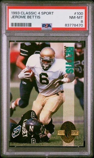 1993 Classic 4 Sport Jerome Bettis #100 card image