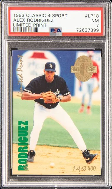 1993 Classic 4 Sport Limited Print Alex Rodriguez #LP18 card image