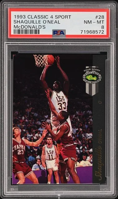 1993 Classic 4 Sport Mcdonald'S Shaquille O'Neal #28 card image