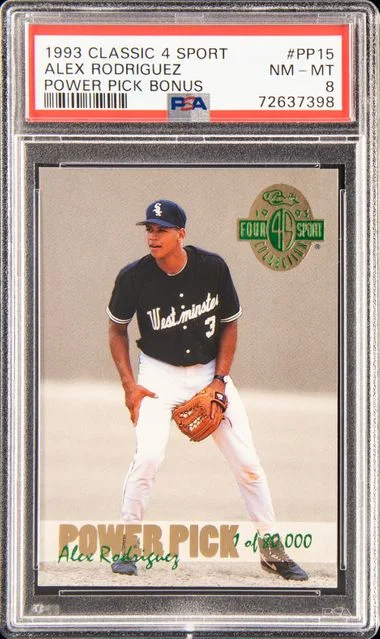 1993 Classic 4 Sport Power Pick Bonus Alex Rodriguez #PP15 card image
