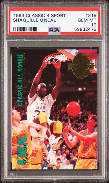 1993 Classic 4 Sport Shaquille O'Neal #315 card image