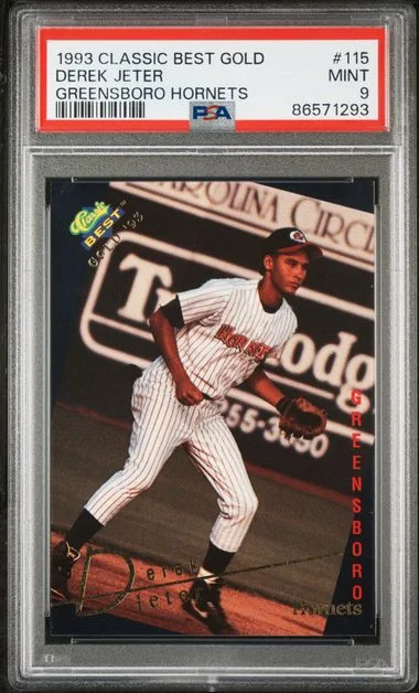 1993 Classic Best Gold Greensboro Hornets Derek Jeter #115 card image