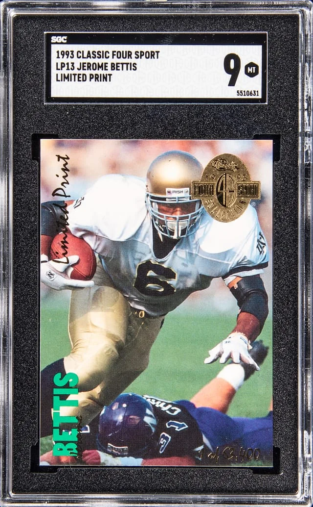1993 Classic Four Sport Limited Print Jerome Bettis #LP13 card image