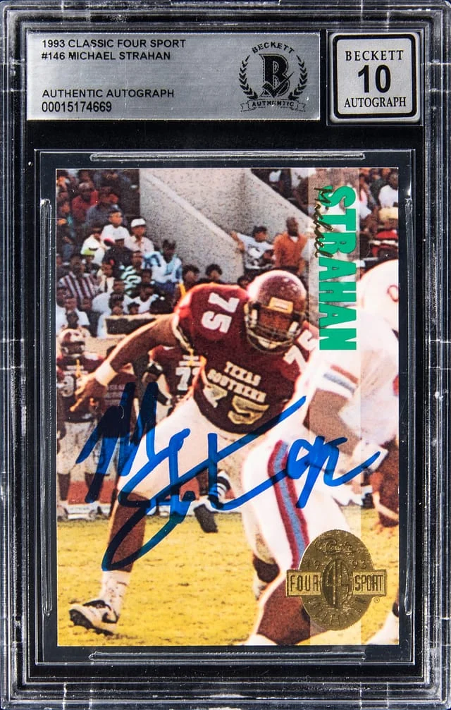 1993 Classic Four Sport Michael Strahan #146 card image