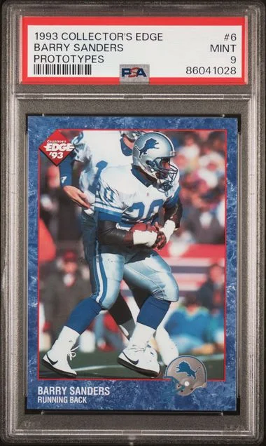 1993 Collector's Edge Prototypes Barry Sanders #6 card image