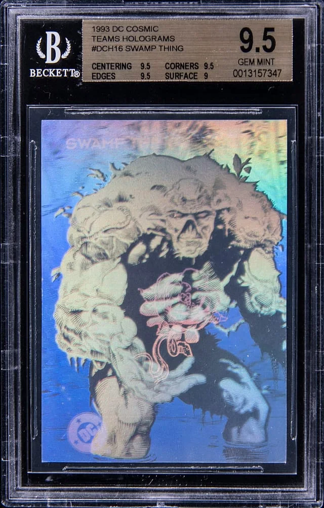 1993 DC Cosmic Teams Holograms Swamp Thing #DCH16 card image
