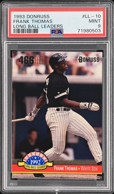 1993 Donruss Frank Thomas Long Ball Leaders #Ll-10 card image