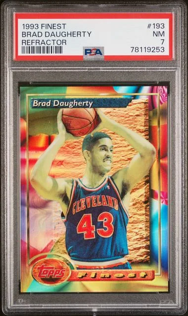 1993 Finest Brad Daugherty Refractor #193 card image