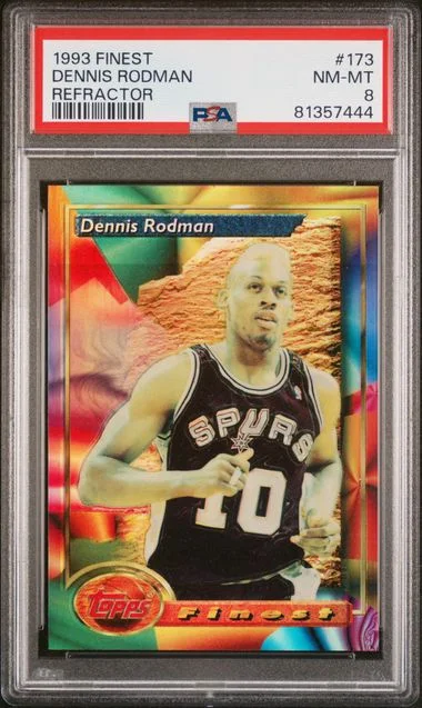 1993 Finest Dennis Rodman Refractor #173 card image
