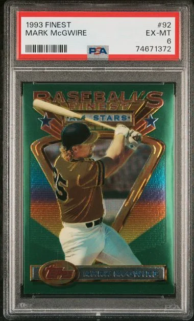 1993 Finest Mark Mcgwire #92 card image