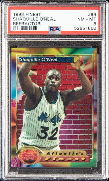 1993 Finest Shaquille O'Neal Refractor #99 card image