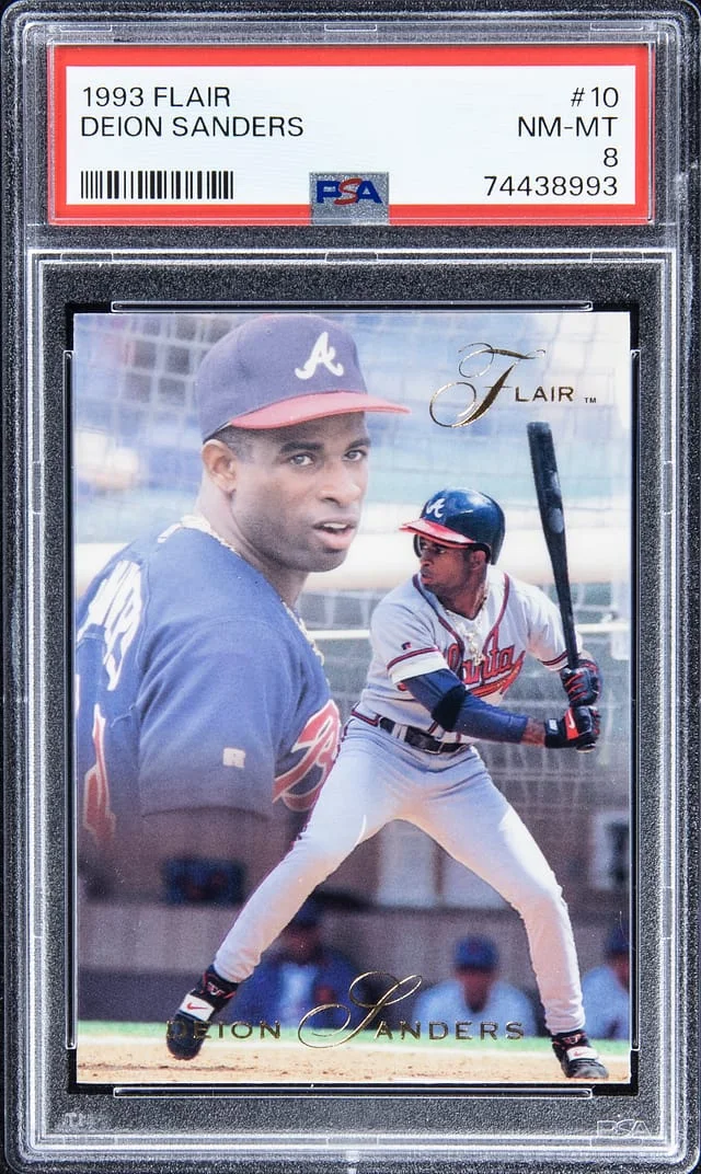 1993 Flair Deion Sanders #10 card image